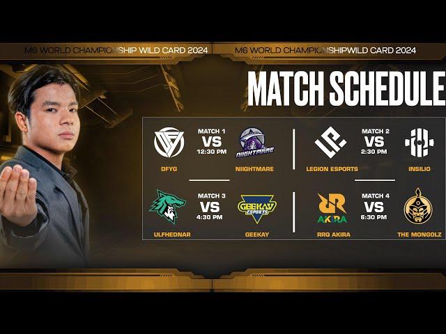 (Official Re Stream) M6 World Championship Wild Card Stage Day 1