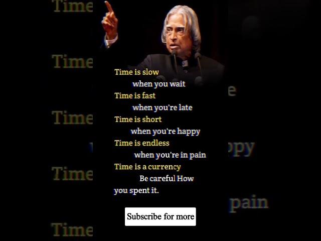 apj abdul kalam motivational quotes #time #motivation