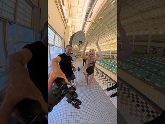 I think she liked her photos! Swim team photoshoot! #swimteam #swimmer #photoshootideas