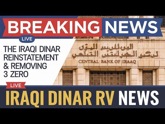 Iraqi dinar  Central Bank Of Iraq Make a Huge Announcement  Iraqi Dinar News Today