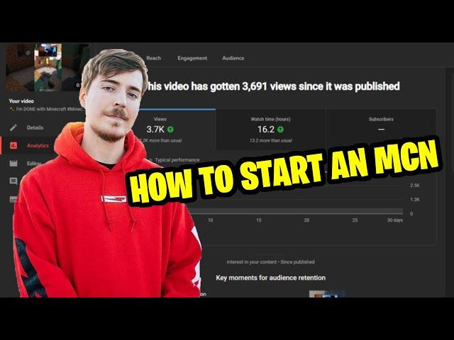 How can YOU start an MCN on YouTube?