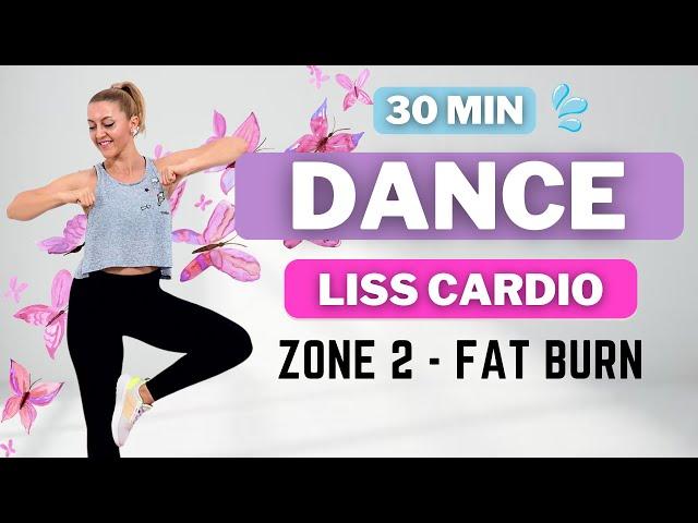 30 Min DANCE CARDIO - LISSFun Aerobics Workout for Weight LossKNEE FRIENDLYNO JUMPING