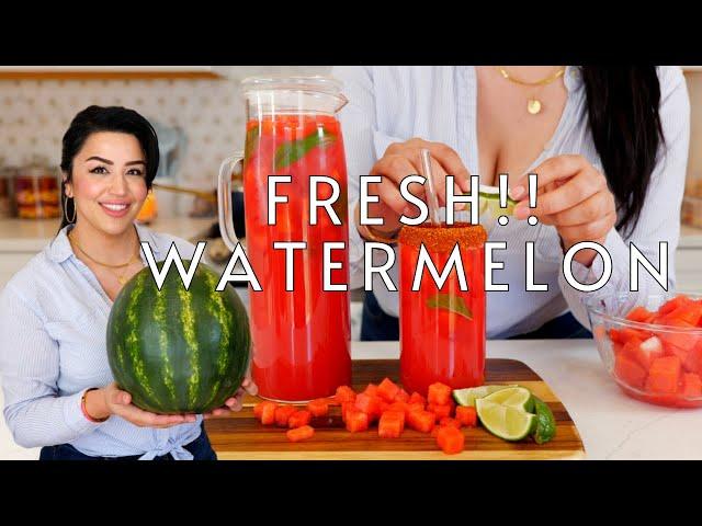 The BEST Mexican Drink Recipe Agua Fresca de Sandía | Easy Watermelon Drink Recipe