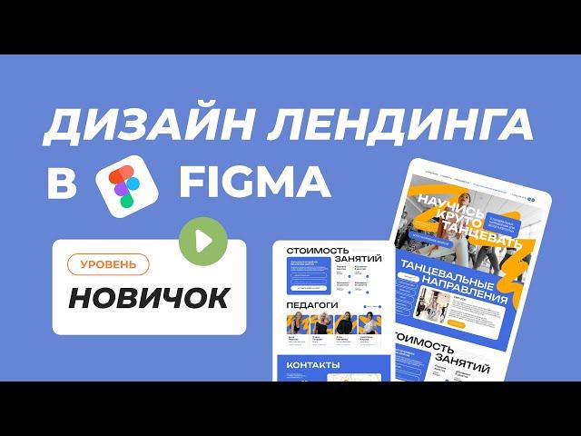 Дизайн сайта в Figma. Уровень новичок.