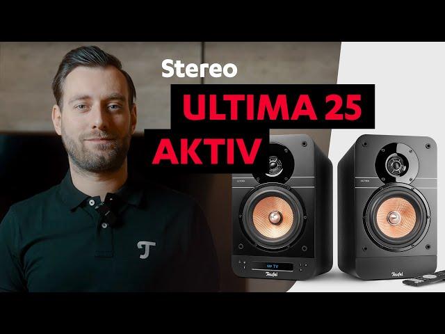 The ULTIMA 25 ACTIVE - premium-class active bookshelf speakers | Teufel Product Videos