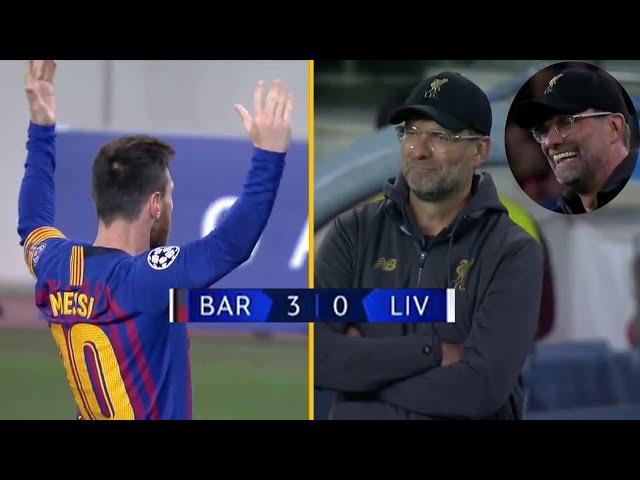 el día que Klopp se rindió ante la magia de Messi