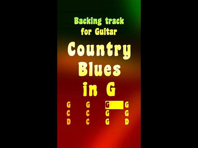 Country Blues in G, 185bpm, play along and enjoy!