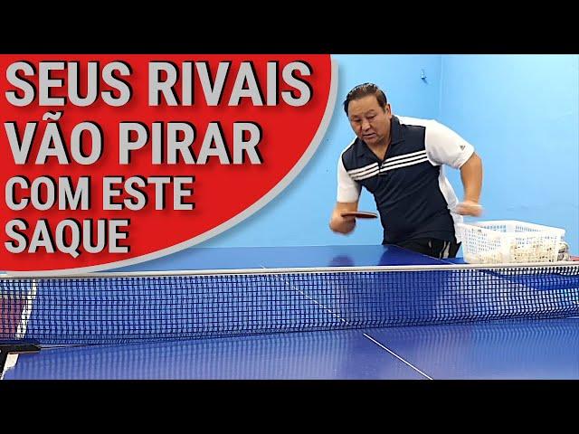 SAQUE COM FINTA NO TÊNIS DE MESA OU PING PONG