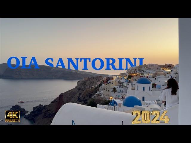 Oia Santorini 2024 & Imerovigli in 4K #santorinisunset  #santorinitravel