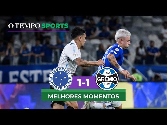 CRUZEIRO 1X1 GRÊMIO - Veja os MELHORES MOMENTOS da partida