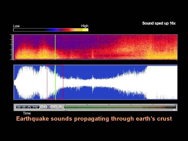 Underwater Microphone Captures Honshu, Japan Earthquake