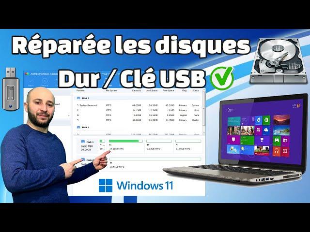 Réparée les disques Dur ou Clé USB