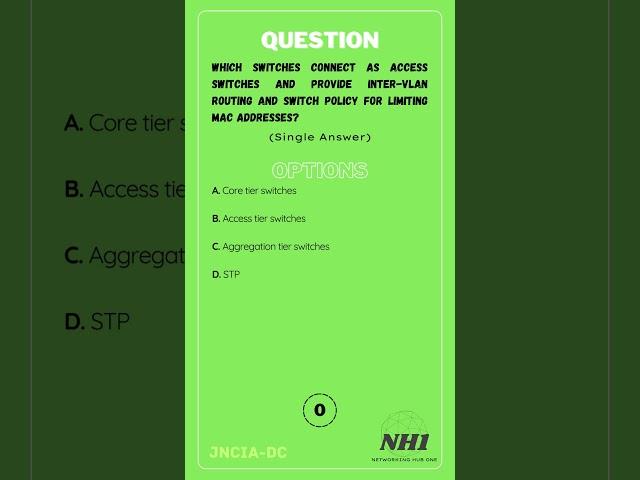 Q6 | JNCIA-DC | Module1: Traditional Data Center Architectures