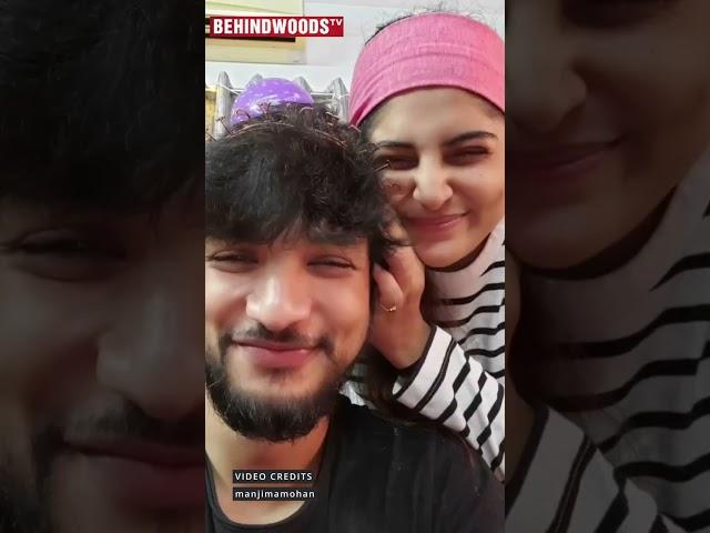 Manjima சீக்கிரமா சுத்தி போடுங்க இல்லேன்னாGautham Karthik கண்ணு பட்டுறபோது