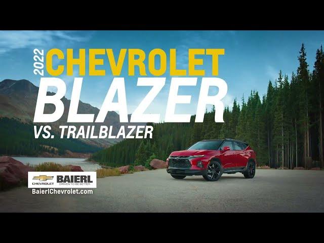 2022 Chevrolet Blazer vs Chevrolet Trailblazer - Baierl Chevrolet