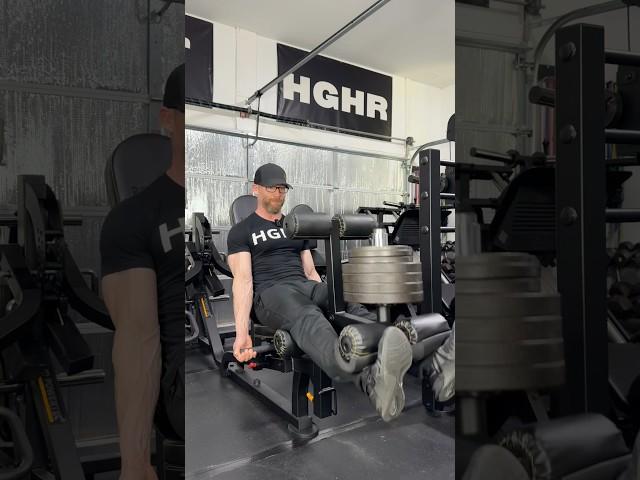Super Easy Leg Extension Range of Motion Hack #homegym #garagegym #powertec