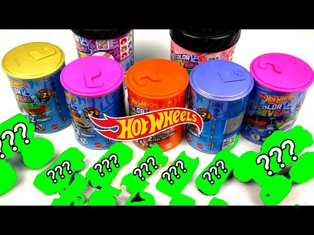 12X Hot Wheel Color Reveal Color Shifters: 2 MONSTER TRUCKS and 5X2 CARS asmr