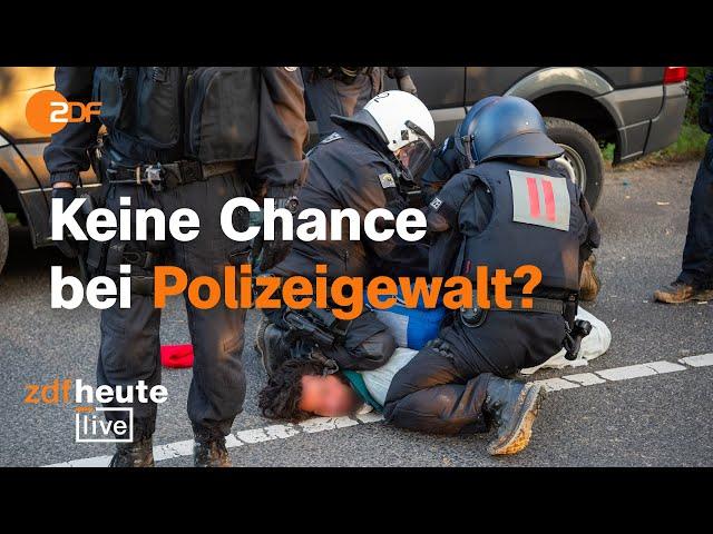 Polizeigewalt: Warum Verfahren meist eingestellt werden | Polizist und Kriminologe bei ZDFheute live