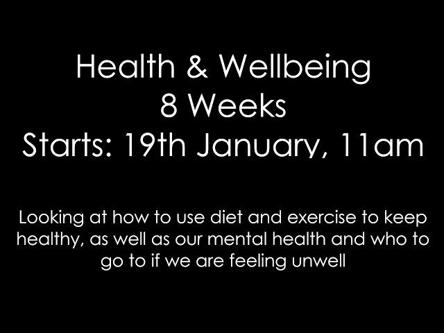 NSPF Health & Wellbeing Courses