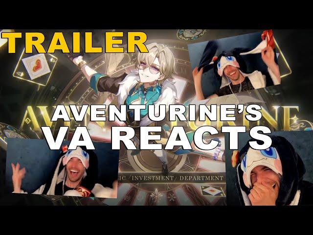 Aventurine's VA REACTS to AVENTURINE'S TRAILER | Honkai: Star Rail - Camden Sutkowski