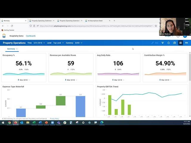 Workday Adaptive Planning for Hospitality Demo