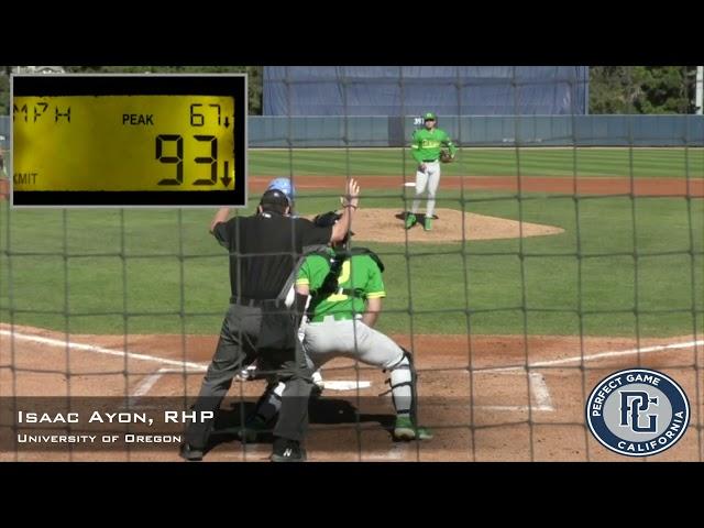 Isaac Ayon Prospect Video, RHP, University of Oregon