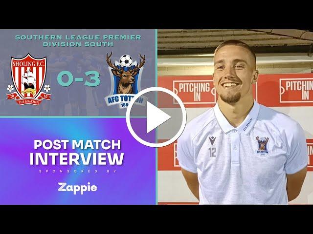 LUKE HALLETT | Post-Match | Sholing 0-3 AFC Totton | SLPDS#02 | Tue13Aug2024