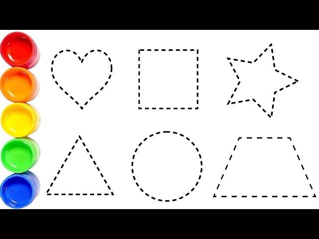 ️ 2D Shape Drawing Made Easy  | Learn Colors & Shapes for Kids | Shape Drawing for Kids 50