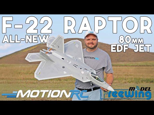 ALL-NEW Freewing 80mm F-22 Raptor EDF Jet is Available Now! | Motion RC