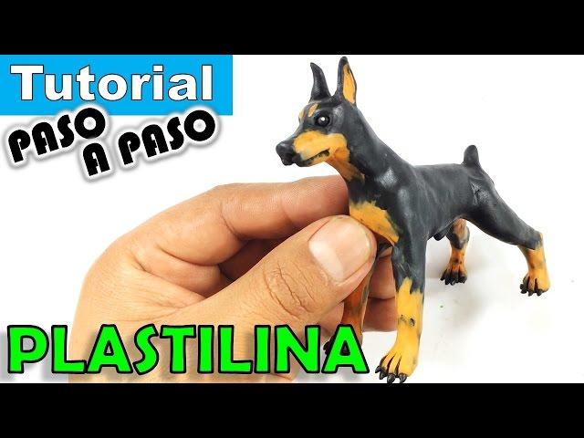  COMO HACER UN PERRO DOBERMAN DE PLASTILINA PASO A PASO   POLYMER CLAY -MI MUNDO DE PLASTILINA