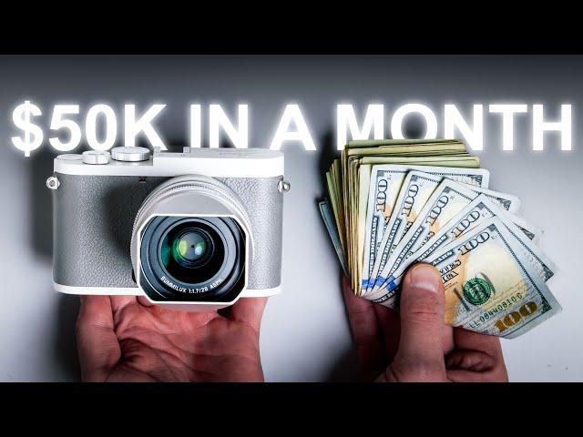 How I Made $50K In a Month As A Photographer