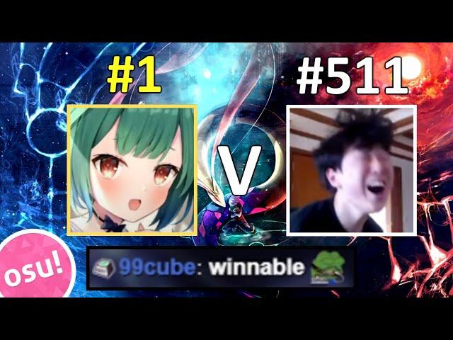 1V1 WITH RANK #1 PLAYER IN osu! - mrekk vs Hugofrost (feat. Binfy)