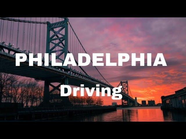 Driving Philadelphia USA 4K video. ZH Travellers.