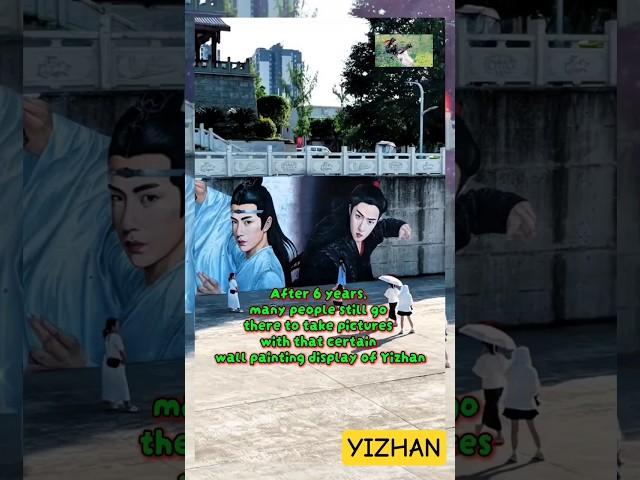 After 6 years, many people still go there to take pictures with Yizhan wall painting #yizhan