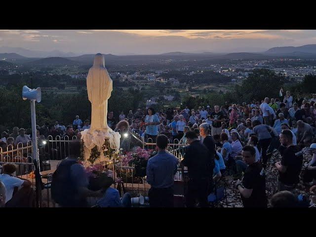 Medjugorje - live Rosary for World Peace and extraordinary apparition