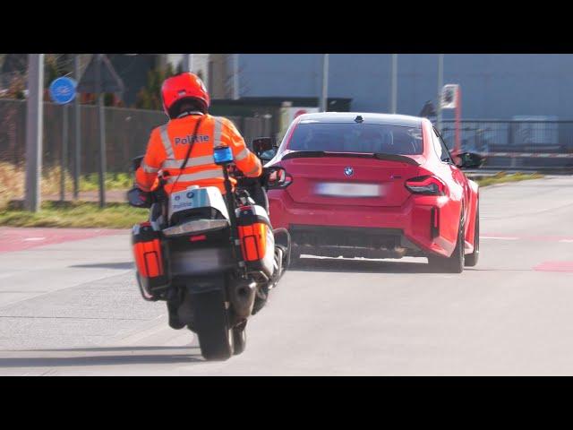 Modified Cars leaving a Carmeet [Accelerations & Police] | BR-Performance Cars & Coffee 2025