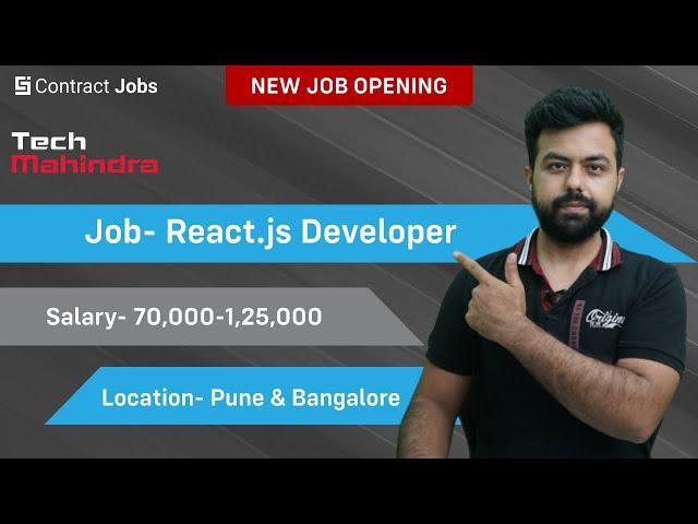 1.25 LAKHS SALARY | REACT.JS DEVELOPER | JOBS FOR SOFTWARE ENGINEERS - Jobs In India