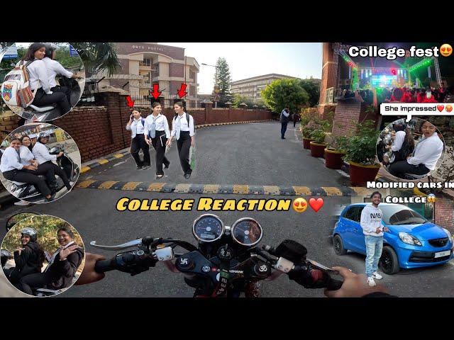 First Day in College With Loud Superbike | gt 650 | Kawasaki z900 | Public Reaction