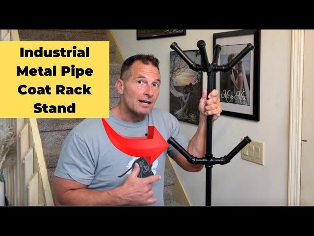 Industrial Metal Pipe Coat Rack Stand Review