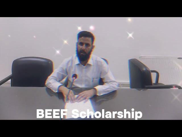 BEEF Scholarship NUST by Muhammad Safeer Satti