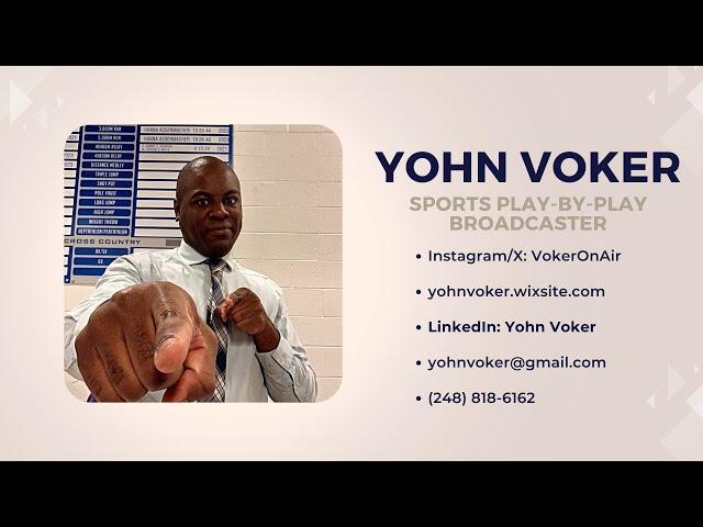 Yohn Voker Sports Play-By-Play Demo Reel 2024