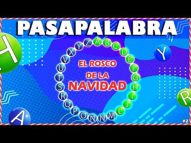 ADIVINA Y COMPLETA  EL ROSCO De La NAVIDAD  JUEGO PASAPALABRA y MEJORA La CONCENTRACIÓN 