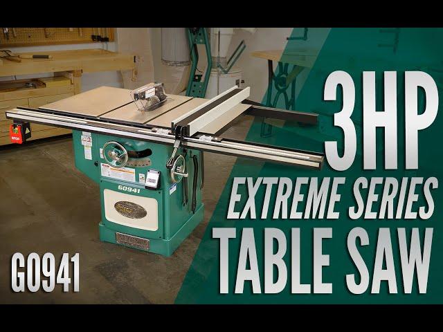 10" 3 HP 220V Cabinet Table Saw | G0941 | Grizzly Industrial