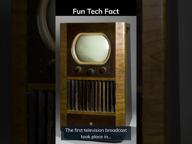 Fun Tech Fact - Did you know that the First TV Broadcast...