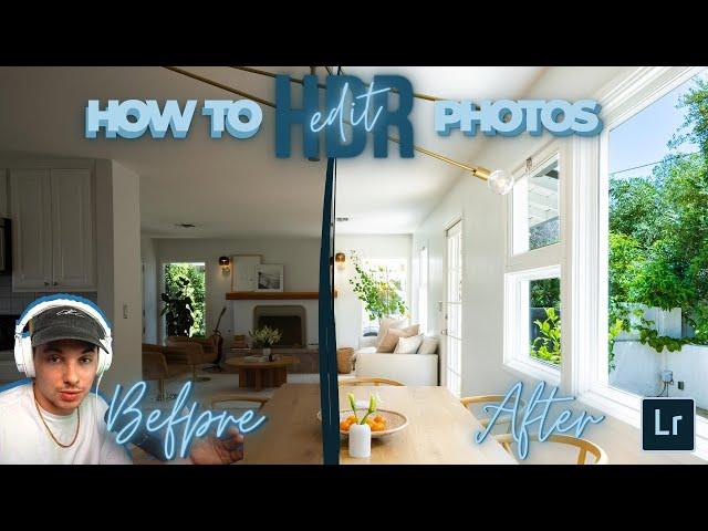 How To Edit Luxury HDR Real Estate Photos In Lightroom (+ FREE PRESET) // Window Pulls, Brushes etc