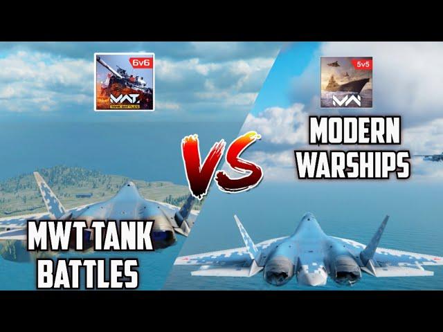 Su-57M MWT Tank Battles vs Su-57M Modern Warships