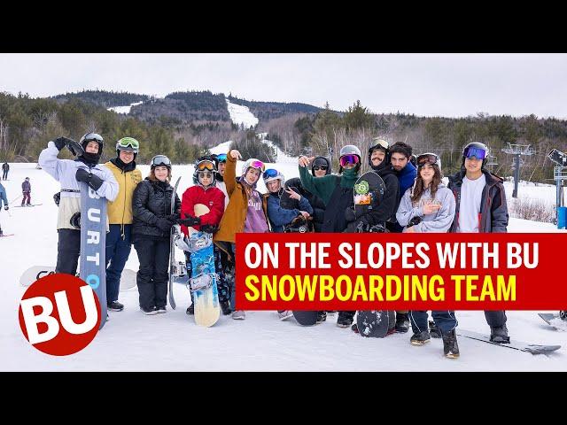 A Day on the Slopes with the BU Snowboarding Team