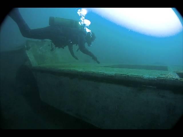 SCUBA diving at Haigh Quarry, December 18th, 2011