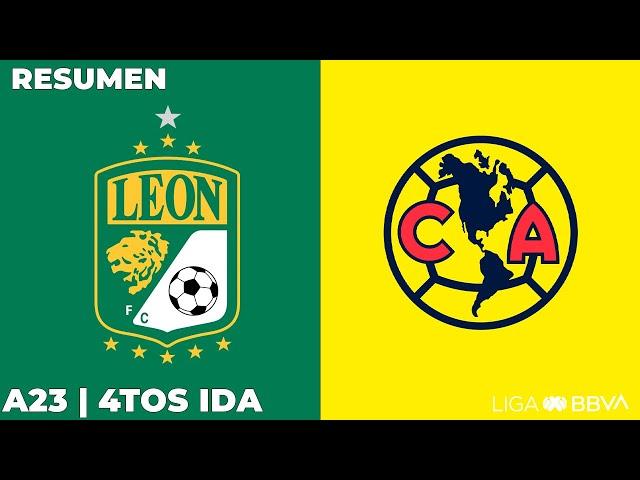 Resumen y Goles | León vs América | Liga BBVA MX | Apertura 2023 - Cuartos de Final IDA