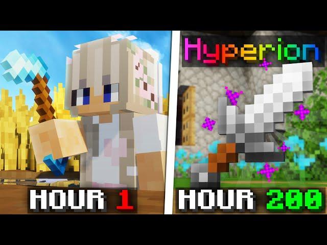 I Farmed all the way to a Hyperion... (hypixel skyblock)